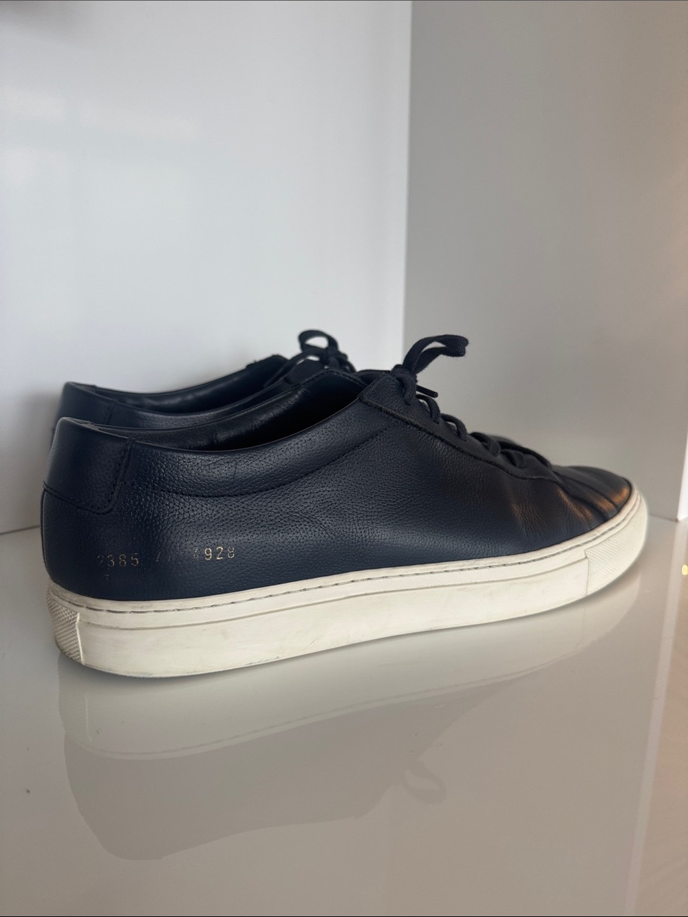 Common Projects | Blue Leather Sneakers - Picture 5 of 6